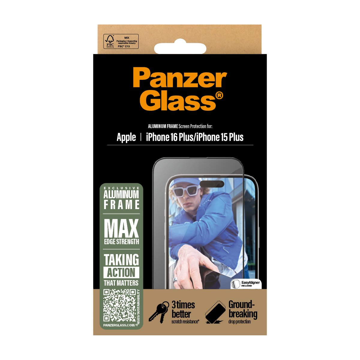 EAN 5715685002274 - PanzerGlass PG Scrn Alu Frame iPhone 16 6.7Inch UWF imagen 3