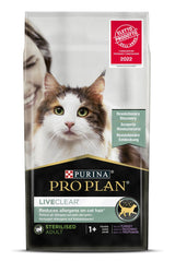 Purina Pro Plan Liveclear Esterilizado Adulto Rico En Pavo 1.4 Kg