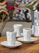 Fiftyeight Espresso Mug Con Henkel 80ml - Vergnügt Blanco
