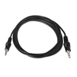 Aisens Cable Audio Estereo - Jack 3.5/M-Jack 3.5/M - 0.30m - Negro