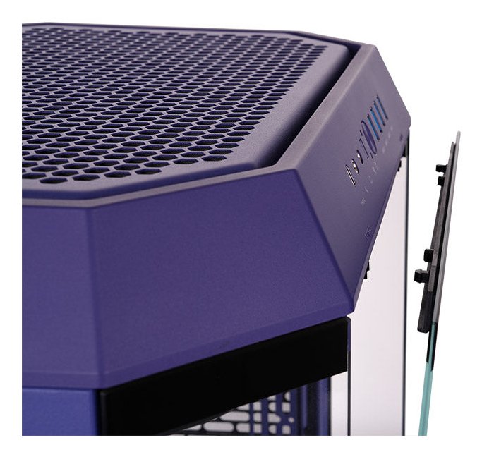 Thermaltake The Tower 600, Caja Violeta, Vidrio Templado X 3 Ca-1z1-00mnwn-00