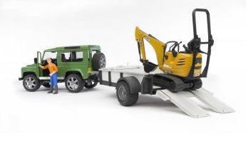 Bruder Land Rover Defender Con Remolque 02593