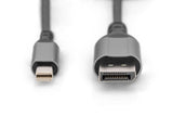EAN 4016032484226 - Digitus DB-340106-020-S cable DisplayPort 2 m Mini DisplayPort Negro imagen 2