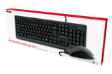 Trust Primo Teclado & Ratón Set, Con Cable, Deutsches Qwertz-Layout, Flüssigkeitsgeschützt