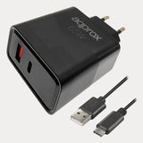 EAN 8435099535447 - Approx APPUSBWALL65W cargador de dispositivo móvil Universal Negro Corriente alterna Carga rápida Interio imagen 2