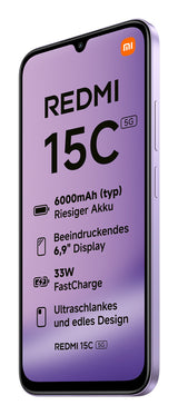 EAN 6932554458485 - Xiaomi Redmi 15C 17,5 cm (6.9") 5G USB Tipo C 4 GB 128 GB 6000 mAh Púrpura imagen 4
