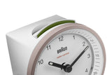Braun Bc07 Reloj Despertador Analógico Rosa, Blanco