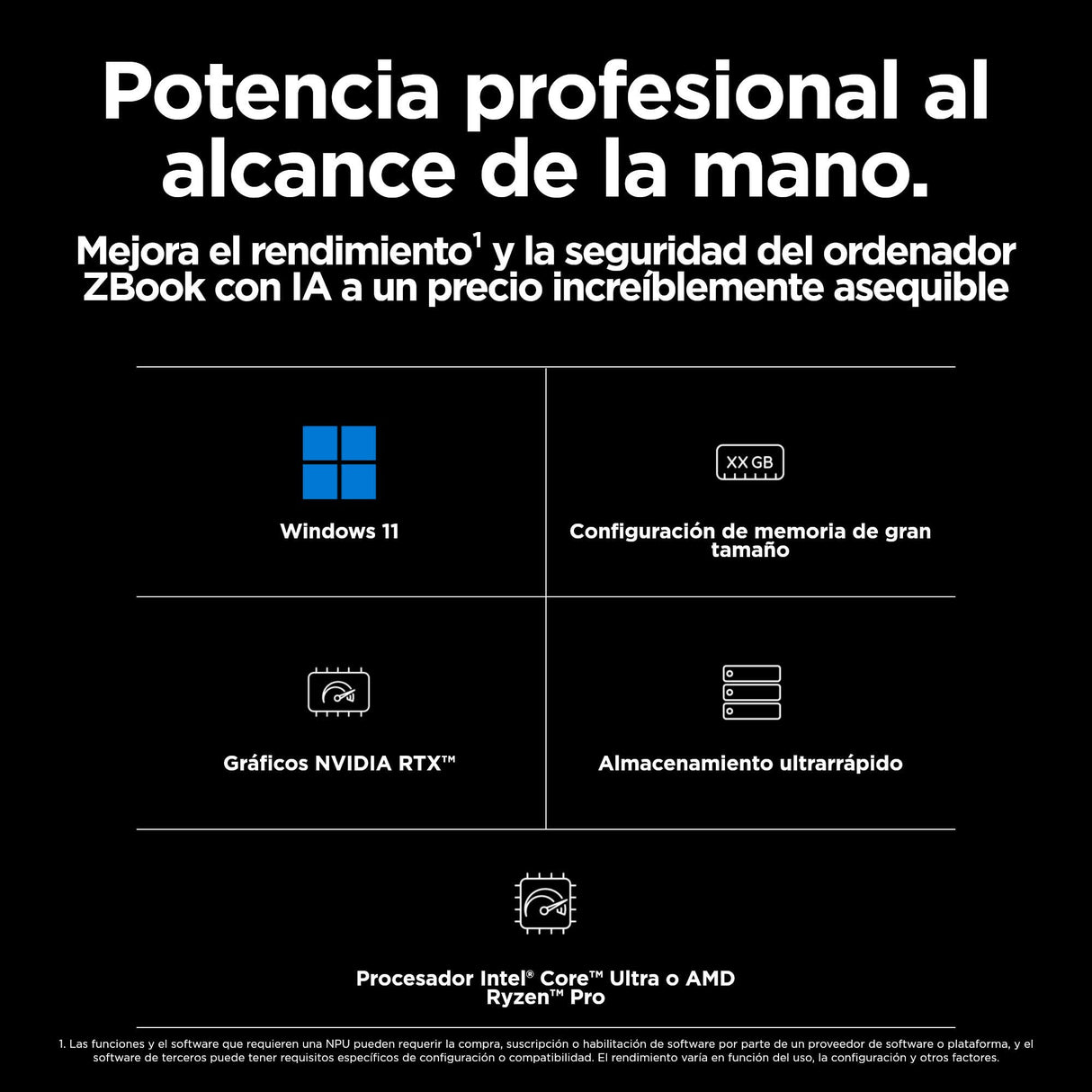 EAN 198415363091 - HP ZBook Power G11 Intel Core Ultra 9 185H Estación de trabajo móvil 40,6 cm (16") Pantalla táctil WUXGA 3 imagen 10