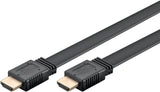 Goobay High Speed Hdmi 2.1 Flachcable Mit Ethernet 8k / 60 Hz (Negro, 3 Meter, 48 Gbit/S) 77145