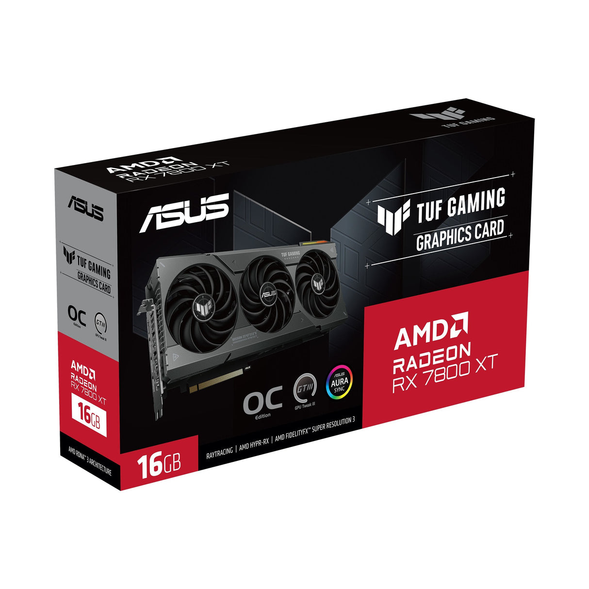 Asus Tuf Gaming Rx7800 Xt Oc Pcie4 16gb Ddr6 Hdmi 3 Dp Rgb Overclocked