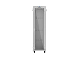 Lanberg Rack Cabinet 19" Free-Standing 42u 600x600 Flat Pack With Glass Door Lcd Grey V2