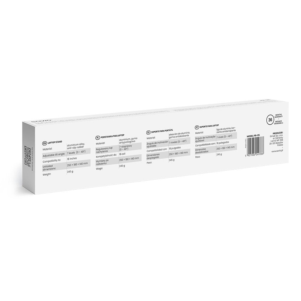Przenosna Podstawka Biurowa Pod Laptop/Tablet Pb-05