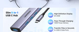 Hub Ugreen 5in1 Usbc To Hdmi+3*Usb 3.0 A+Pd