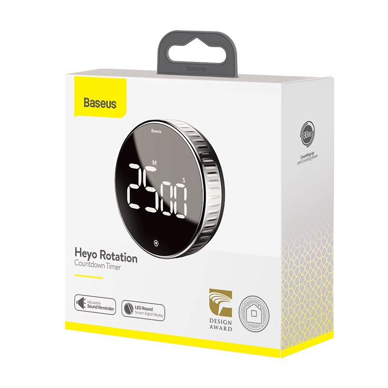 EAN 6953156216129 - Baseus Heyo rotation countdown Negro Temporizador diario imagen 8