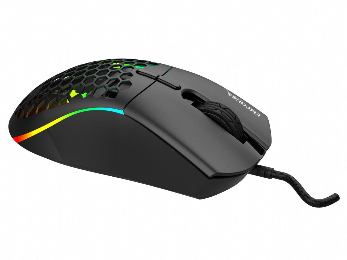 Raton Gaming Inca Rgb 6 Led 10000 Dpi 7d Macro Keys Double