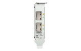 Qnap Qxg-25g2sf-Bcm Adaptador De Red Pcie 4.0 X8 Perfil Bajo 25 Gigabit Sfp28 X 2 Para P/N: Cab-Dac15m-Sfp28 Cab-Dac15m-Sfpp Trx-10gitsfpp-Sr Trx-25gsfp28-Sr