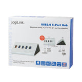 Logilink Ua0227 Hub De Interfaz Usb 3.2 Gen 1 (3.1 Gen 1) Micro-B 5000 Mbit/S Negro