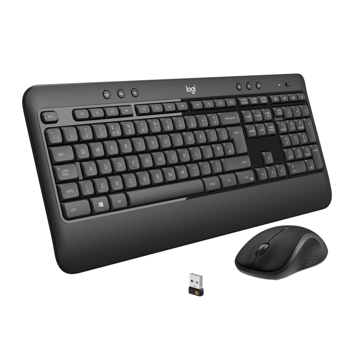 EAN 5099206077393 - Logitech 920-008677 teclado Ratón incluido Universal RF inalámbrico QWERTZ Suizo Negro imagen 5