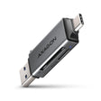 EAN 8595247907134 - Axagon CRE-DAC USB-C+ USB-A 5 Gbps MINI card reader 2-slot & lun SD/microSD lector de tarjeta USB 3.0 Typ imagen 1