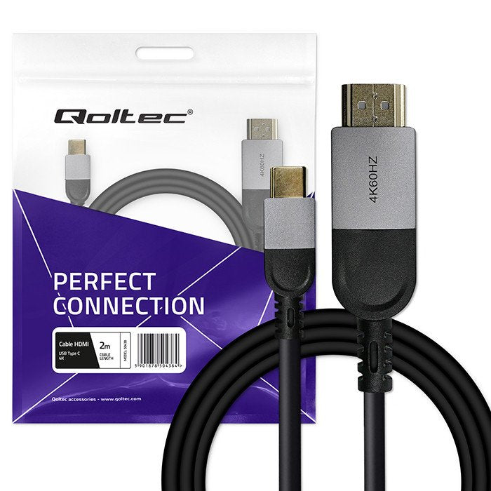 Kabel Adapter Usb-C Na Hdmi High Speed 4k 60hz 32awg 2m