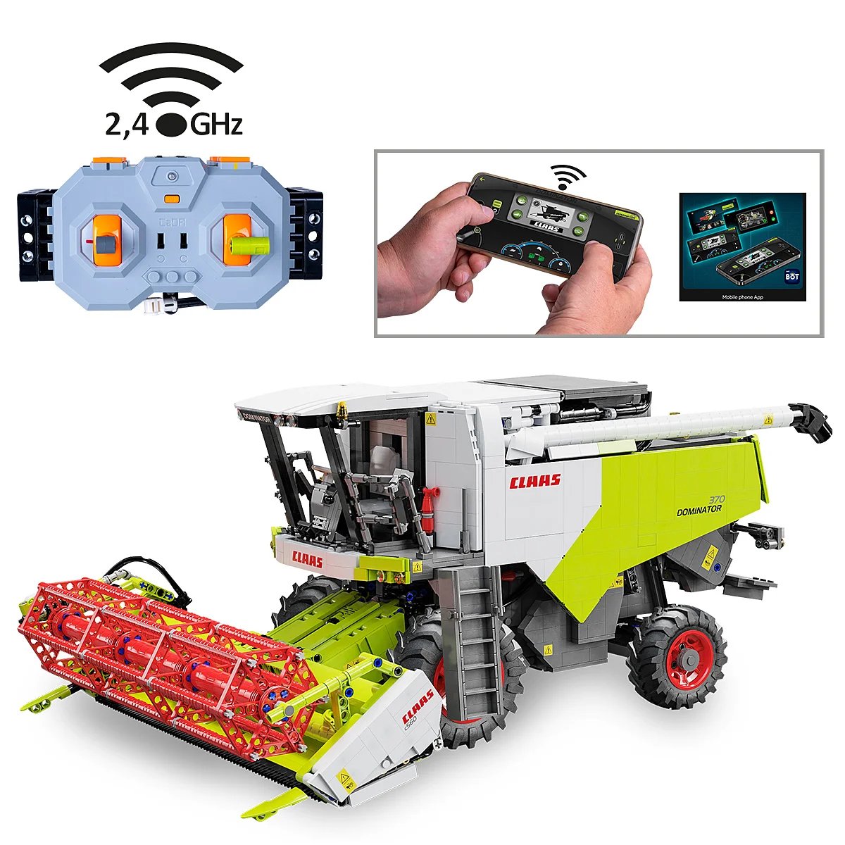 Jamara Claas Dominator 370 1:18 2,4ghz Bricks 14+