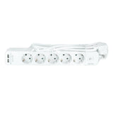 EAN 4052792057812 - LogiLink LPS249U base múltiple 1,5 m 5 salidas AC Interior Blanco imagen 4