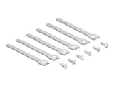 Delock 88031 Soporte De Cables Para Montaje Debajo De La Mesa Negro Juego De 2 Piezas