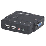 EAN 766623151252 - Manhattan 151252 interruptor KVM Negro imagen 1