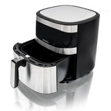 Freidora De Aire Caliente Heinrich Hfr 8205 8,0 L 1800 W Negra Y Plateada