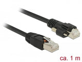 Delock Gige Kamera Cable Rj45 Stecker Zu Rj45 Stecker Mit Schrauben Cat.6 S Ftp 1 M