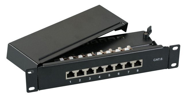 Efb Mini-Patchpanel Stp 8xrj45 Cat.6, 10 1he, Ral7035 Grau
