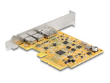 Delock 90161 Tarjeta Pci Express X4 A 1 X Usb Type-C 10 Gbps Externo Hembra + 1 X Usb Type-C 10 Gbps Externo (Modo Dp Alt) Hembra