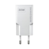 Cargador Usb Gan Mars Gaming Md-Gan30w 30w 1xusb-C 1xusb-A Pd Color Blanco