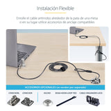 Startech 25-Pack Laptop Lock, Compatible W Noble Wedge Nano K-Slot - Sicherheitscableschloss - Schwarz, Silber - 2 M - Taa