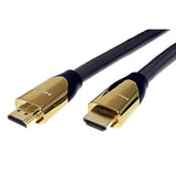 Roline 4k Premium Hdmi Ultra Hd Cable Mit Ethernet, St St, Schwarz, 9 M