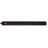 Regleta Logilink Lps232b Base Múltiple 1,5 M 6 Salidas Ac Interior Negro