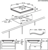 EAN 7332543822393 - Electrolux LIB60420CK Negro Integrado 59 cm Con placa de inducción 4 zona(s) imagen 12