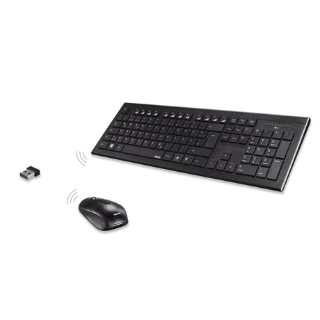EAN 4047443384959 - Hama 69182664 teclado Ratón incluido Hogar RF inalámbrico QWERTY Español Negro imagen 7