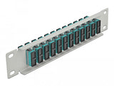 Delock 66794 Panel De Conexión De Fibra Óptica De 10" De 12 Puertos Sc Duplex Aguamarina 1u Gris