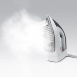 Centro De Planchado 2200w 6,5 Bar Polti Pol-8007411012198 Vapor Continuo 120 G/Min Suela Cerámica Gris, Blanco