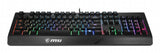Teclado Gamer Msi Vigor Gk20 Rgb (Negro)