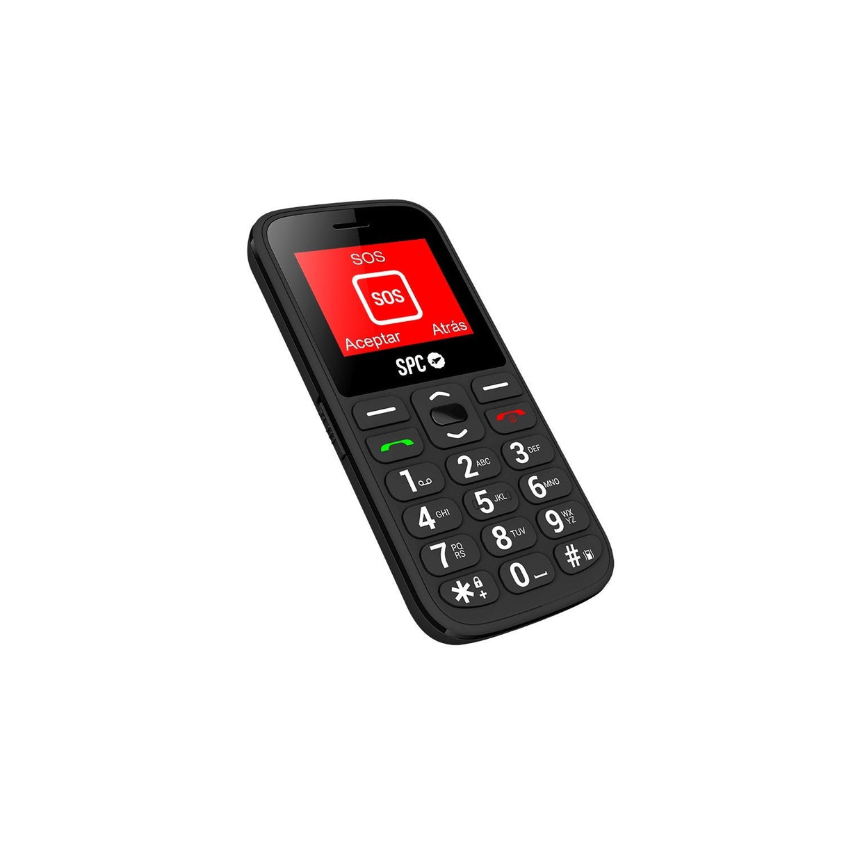 Teléfono Móvil Spc Fortune 2 4g Para Personas Mayores Negro