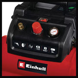 Compresor Einhell Tc-Ac 190/6/8 De Rojo/Negro, 1.200 Vatios 4020655