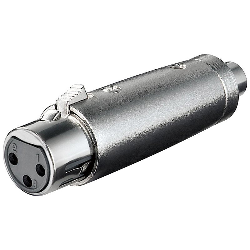 Goobay 27457 Xlr Rca Negro, Adaptador Plateado, Xlr, Rca, Negro