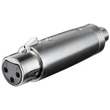 Goobay 27457 Xlr Rca Negro, Adaptador Plateado, Xlr, Rca, Negro