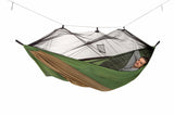 Hamaca De Camping Amazonas Adventure Mosquito Hammock Thermo Az-1030430 Verde/Marrón Az-1030430