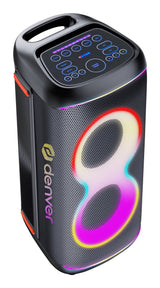 Altavoz De Fiesta Denver Bps-370 Bluetooth Con 100w De Potencia