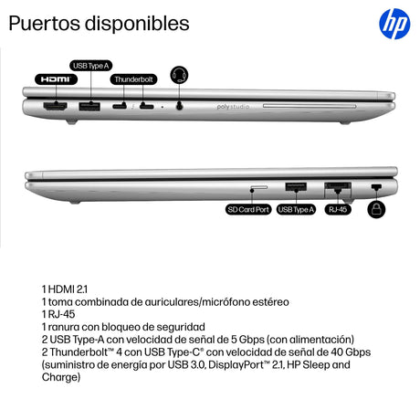 EAN 0199251426292 - HP EliteBook 6 G1i 14 inch Notebook AI PC Wolf Pro Security Edition Intel Core Ultra 5 225U Portátil 35,6 imagen 5