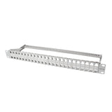 Patchpannel Keystone 1u. 48 Ports. Shielded. Gris Logilink