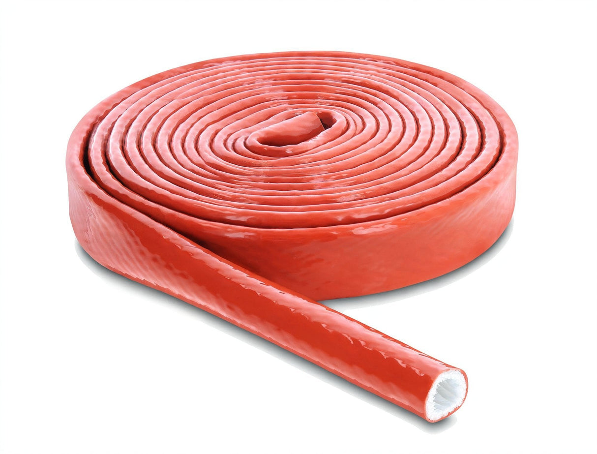 Delock Feuerfester Schutzschlauch Silikonbeschichtet 3 M X 10 Mm Rot